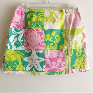 Lilly Pulitzer Patchwork Skort. Sz 2. Final price.